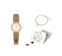 Cofanetto per orologi da donna con scatola regalo, per Natale, compleanno, San Valentino, festa della mamma, regalo di lusso per donne, orologio da polso con quadrante di, Multicolore