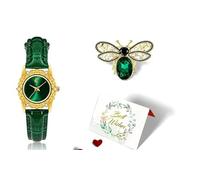 Cofanetto per orologio da donna con scatola regalo, per Natale, compleanno, San Valentino, festa della mamma, regalo da donna, gioiello elegante, Multicolore