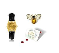 Cofanetto per orologio da donna con scatola regalo, per Natale, compleanno, San Valentino, festa della mamma, regalo di lusso per donne, gioiello elegante, Multicolore
