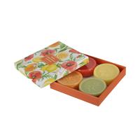 Cofanetto regalo 4 saponette Botanique arancione