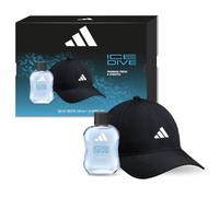 Cofanetto regalo adidas Ice Dive con Eau de Toilette da 100ml e Cappellino | Fragranza fresca e marina con menta piperita, sandalo e lavanda, ideale per uno stile di vita attivo