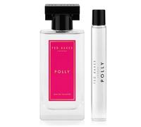 Cofanetto regalo Ted Baker Polly Eau de Toilette da donna, profumo floreale fruttato da 50 ml con rollerball da 15 ml, duo di fragranze femminili con note di pesca, gelsomino e ambra.