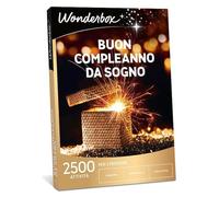 Wonderbox - Cofanetto Regalo - Buon Compleanno da Sogno - Più di 2500 Attività tra Soggiorni, Gusto, Sport, Svago e Benessere - 2 Persone