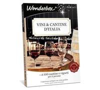 Wonderbox - Cofanetto Regalo - Vini & Cantine d'Italia - Scopri Il Mondo dell'enologia Grazie a Questo Cofanetto - 1 Esperienza enologica per 2 Persone