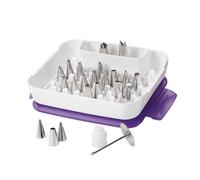 Cofanetto set professionale decorazione 24 pezzi in acciaio inox Wilton
