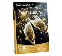 Wonderbox - Cofanetto Regalo - Tanti Auguri! - 1 attività a Scelta - 1 o 2 Persone - Degustazione, Solarium, Massaggio Viso, Servizio Fotografico, lezioni di Pilates, Spa…