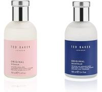 Cofanetto Ted Baker Woman Pink & Skinwear, Eau de Toilette Donna e Uomo composto da Woman Pink con un profumo femminile floreale verde e Skinwear, un profumo maschile legnoso, 2 x 100 ml