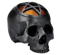 Cofanetto teschio nero oro 13 cm - Pentagramma Skull figura teschio teschio gotico decorazione