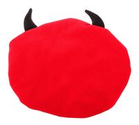 Cofano da donna carino berretto da notte cappello da diavolo corno da notte