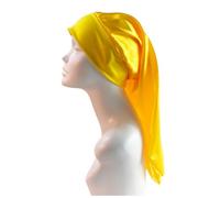 Cofano extra large foderato in raso Cofano da donna di grandi dimensioni con stampa di bellezza Cofano in raso di seta Berretti da notte for dormire Copricapo (Color : 15 Black White, Size : Free si