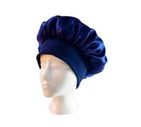 Cofano extra large foderato in raso Cofano da donna di grandi dimensioni con stampa di bellezza Cofano in raso di seta Berretti da notte for dormire Copricapo (Color : 10 Lake Blue, Size : Free size