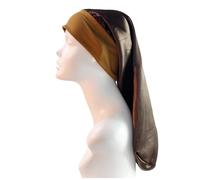 Cofano extra large foderato in raso Cofano da donna di grandi dimensioni con stampa di bellezza Cofano in raso di seta Berretti da notte for dormire Copricapo (Color : 12 Rose Blue, Size : Free size