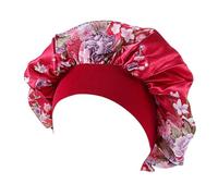 Cofano In Seta Morbido raso da notte for dormire cappello donna elastico a fascia larga copertura for la perdita dei capelli avvolgente for testa cofano in bellezza berretti chemio cura(Brass)