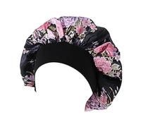 Cofano In Seta Morbido raso da notte for dormire cappello donna elastico a fascia larga copertura for la perdita dei capelli avvolgente for testa cofano in bellezza berretti chemio cura(Light Grey)