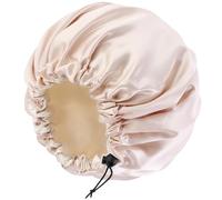 Cofano in seta satinata per capelli ricci cofano treccia cofano per dormire cofani per le donne grande doppio strato regolabile