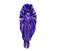 Cofano In Seta Set di fascia for capelli in raso elastico con cuffia lunga. for e setosa for dormire ampia elastica(Purple)
