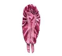 Cofano In Seta Set di fascia for capelli in raso elastico con cuffia lunga. for e setosa for dormire ampia elastica(Pink)