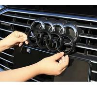 Cofano nero TT ABS, griglia cofano motore anteriore, Audi A3 A4 A5 A6 A7 Q2 Q3 Q5 Q8, adesivo distintivo emblema vano bagagli posteriore, 4-r