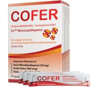 Cofer 20 stick orosolubili gusto cola