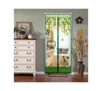 (Coffee,100x210cm)New Magnetic Insect Door Net Screen Bug Mosquito Fly Insect Mesh Guard Curtain