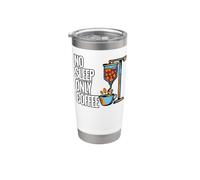 Coffee Addict No Sleep Only Coffee IV Drips Bicchiere termico in acciaio inox doppia parete