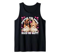 Coffee And Dogs Saying for Dog Mom And Dad Funny Gnomes Canotta