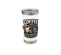 Coffee and River Il mondo perfetto della pesca a mosca Hatch Bicchiere termico in acciaio inox doppia parete