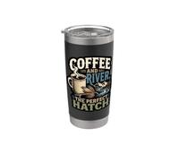 Coffee and River Il mondo perfetto della pesca a mosca Hatch Bicchiere termico in acciaio inox doppia parete