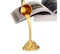 Coffee Bar Decor Funny Pouring Splash Art Decoration, Table Sculpture | Pouring Floating Cups Of Resin Funny Cafe Novelties Of Tables Sculptures Splashes Of Lovers for Coffee Lovers