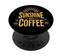 Coffee Beach Repeat Estate Hawaii Sole e caffè PopSockets PopGrip Adesivo