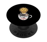 Coffee Beach Repeat Estate Hawaii Sole e caffè PopSockets PopGrip Adesivo
