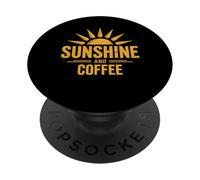 Coffee Beach Repeat Estate Hawaii Sole e caffè PopSockets PopGrip Adesivo
