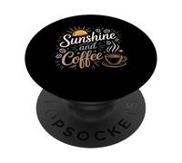 Coffee Beach Repeat Estate Hawaii Sole e caffè PopSockets PopGrip Adesivo