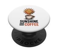 Coffee Beach Repeat Estate Hawaii Sole e caffè PopSockets PopGrip Adesivo