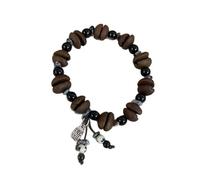 Coffee bean bracelet Chinese style simple and versatile small blessing pendant couple's style