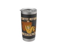 Coffee Before Apicoltore Apicoltore Apicoltore Amante del caffè Bicchiere termico in acciaio inox doppia parete