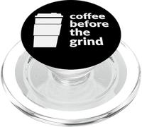 Coffee Before The Grind Fun Cafe Coffee Bevitore Amante PopSockets PopGrip per MagSafe