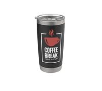 Coffee Break. Have A Cup. Design divertente del caffè. Bicchiere termico in acciaio inox doppia parete