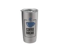 Coffee Break. Have A Cup. Design divertente del caffè. Bicchiere termico in acciaio inox doppia parete
