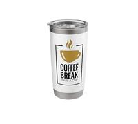 Coffee Break. Have A Cup. Design divertente del caffè. Bicchiere termico in acciaio inox doppia parete