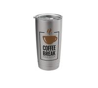 Coffee Break. Have A Cup. Design divertente del caffè. Bicchiere termico in acciaio inox doppia parete