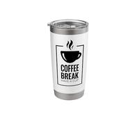 Coffee Break. Have A Cup. Design divertente del caffè. Bicchiere termico in acciaio inox doppia parete