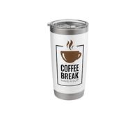 Coffee Break. Have A Cup. Design divertente del caffè. Bicchiere termico in acciaio inox doppia parete
