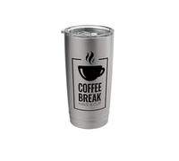 Coffee Break. Have A Cup. Design divertente del caffè. Bicchiere termico in acciaio inox doppia parete