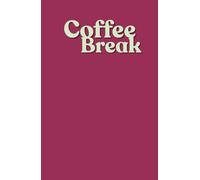 Coffee Break Notebook, Hardcover in PINK: Grid, 160 Pages, A5(5.5"x8.5") - The Perfect Companion for Your Daily!