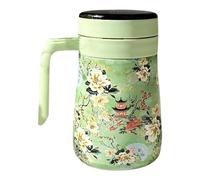 Coffee Caraffa, Insulated Tea Pot, Floral Pattern Coffee Caraffa, Removable Infuser Caraffa, 550 ml Coffee Caraffa, Hot Water Pitcher, Vacuum Insulated Coffee Caraffa per tè e caffè Pitcher