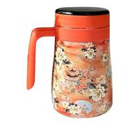 Coffee Caraffa, Insulated Tea Pot, Floral Pattern Coffee Caraffa, Removable Infuser Caraffa, 550 ml Coffee Caraffa, Hot Water Pitcher, Vacuum Insulated Coffee Caraffa per tè e caffè Pitcher