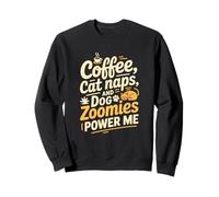 Coffee Cat Naps And Dog ZOOMIES Power Me Felpa