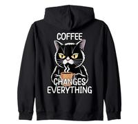 Coffee Changes Everything Felpa con Cappuccio