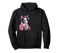Coffee Cow Morning Animal Funny Tired Felpa con Cappuccio
